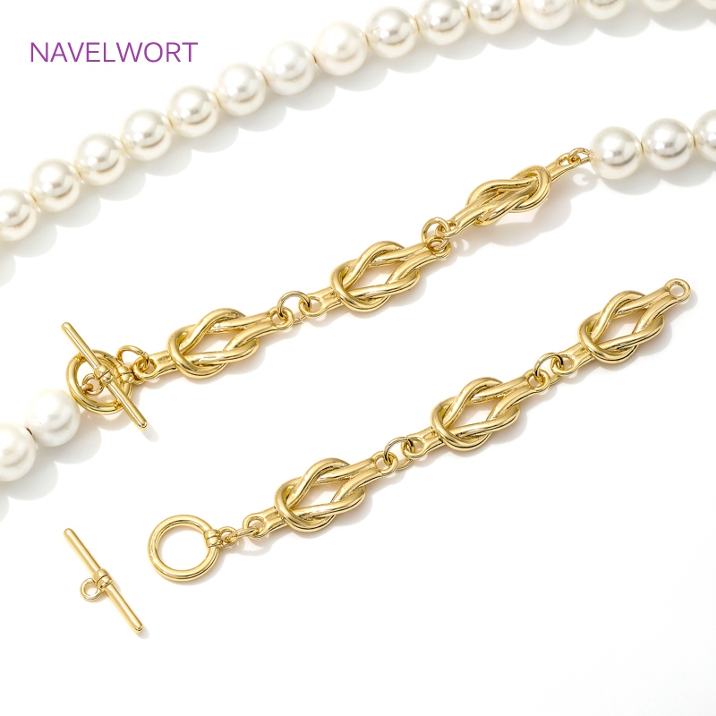 Jewelry Making Items - 18K Gold Plated OT Clasps Toggle