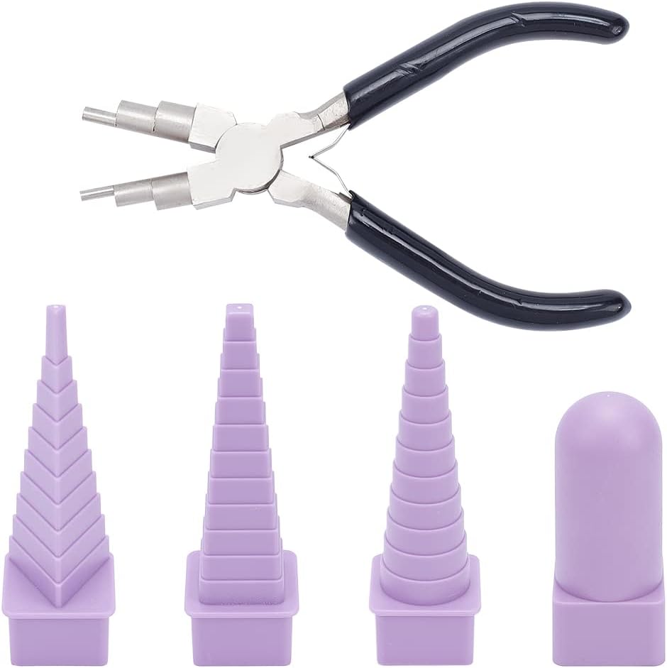 Jewelry Making Rotary Tool - 5-in-1 Jewelry Pliers Set with Mandrels