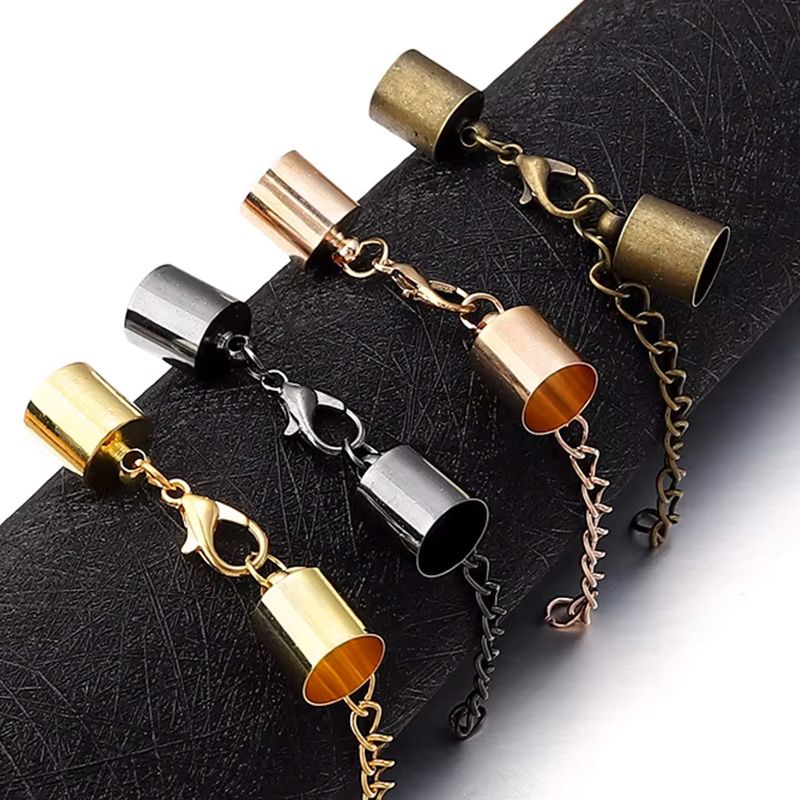 Jewelry Making Brass - 10Sets Leather Cord End Caps With