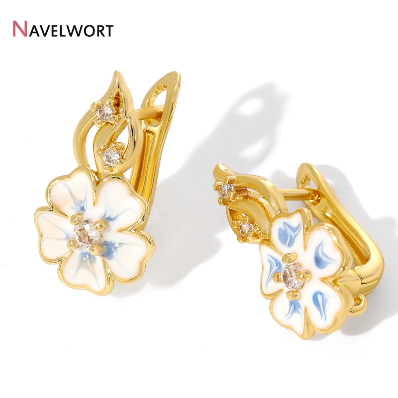 Jewelry Making Brass - 18K Gold Plated Brass With Zircon