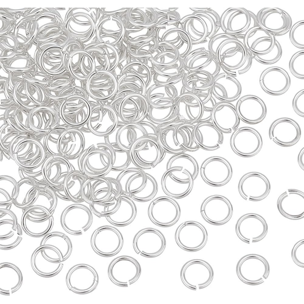 Jewelry Making Jump Rings - 200pcs 925 Sterling Silver Plated Open