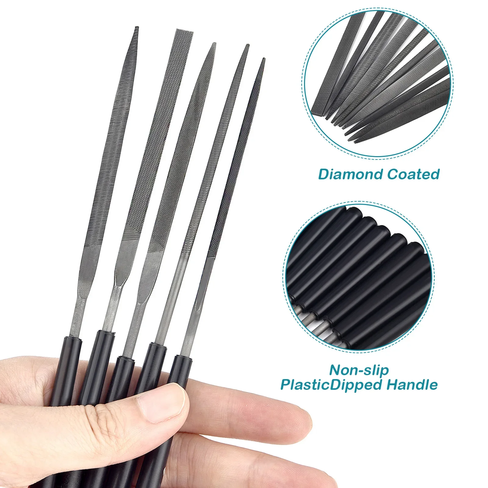 Jewelry Making Machine - 3/5/10pcs Needle File Set Metal Diamond