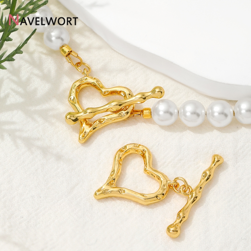 Jewelry Making Brass - 18K Gold Plated Heart Shape OT