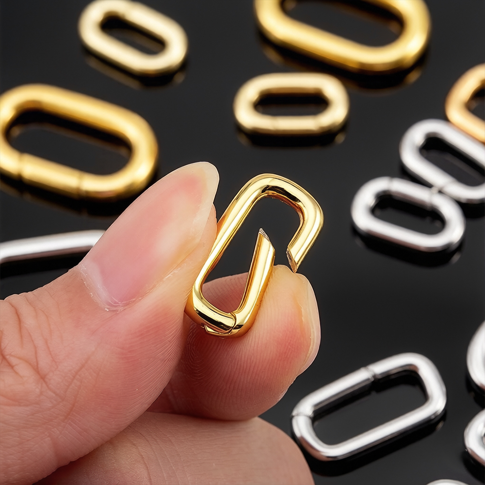 Jewelry Making Brass - 2pcs 18K Gold Plated Filled Oval