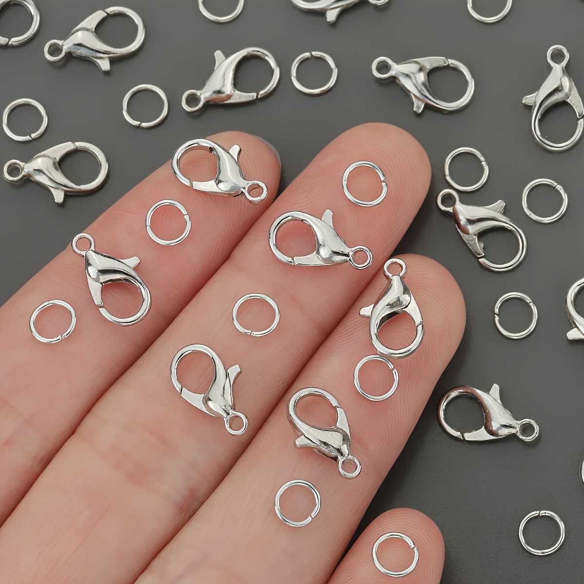 1/2/300pcs Lobster Clasps Open - Jewelry Making Jump Rings ulasan dan harga