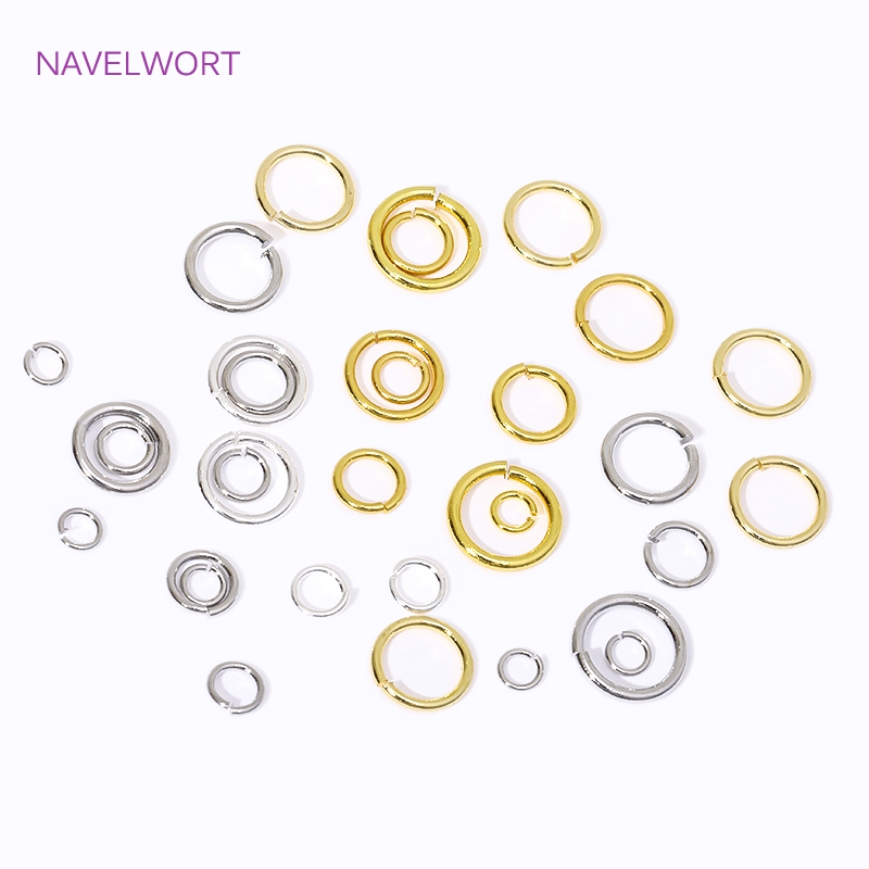 14K/18K Gold Plated Split Ring - Jewelry Making Jump Rings ulasan dan harga