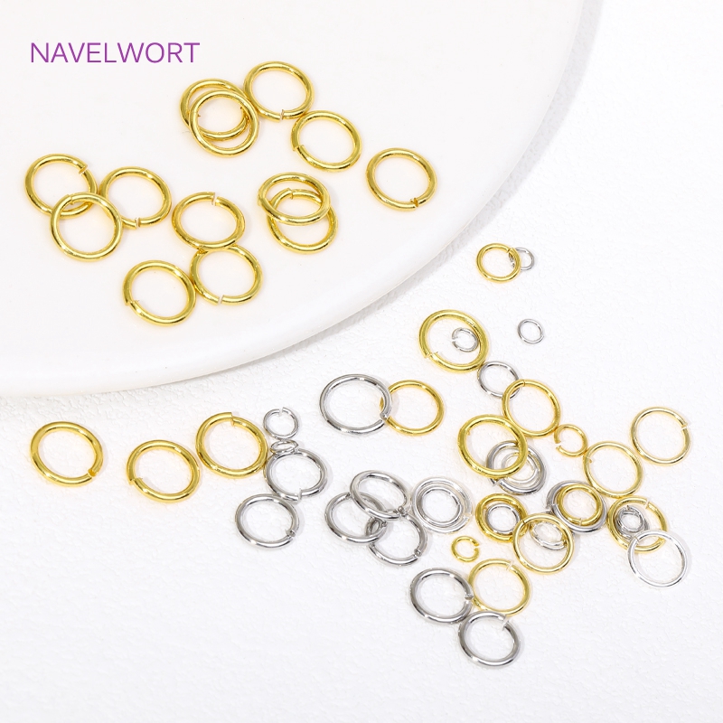 14K/18K Gold Plated Split Ring - Jewelry Making Jump Rings ulasan dan harga