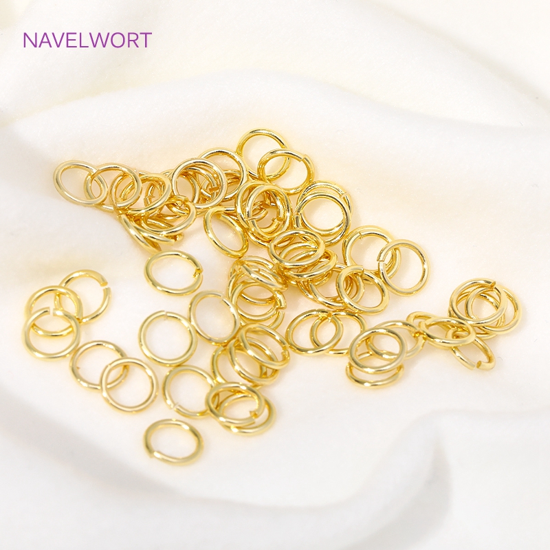 14K/18K Gold Plated Split Ring - Jewelry Making Jump Rings ulasan dan harga