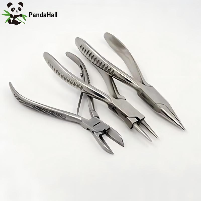 PandaHall 3pcs/set Carbon Stee - Jewelry Making Needle Nose Pliers ulasan dan harga