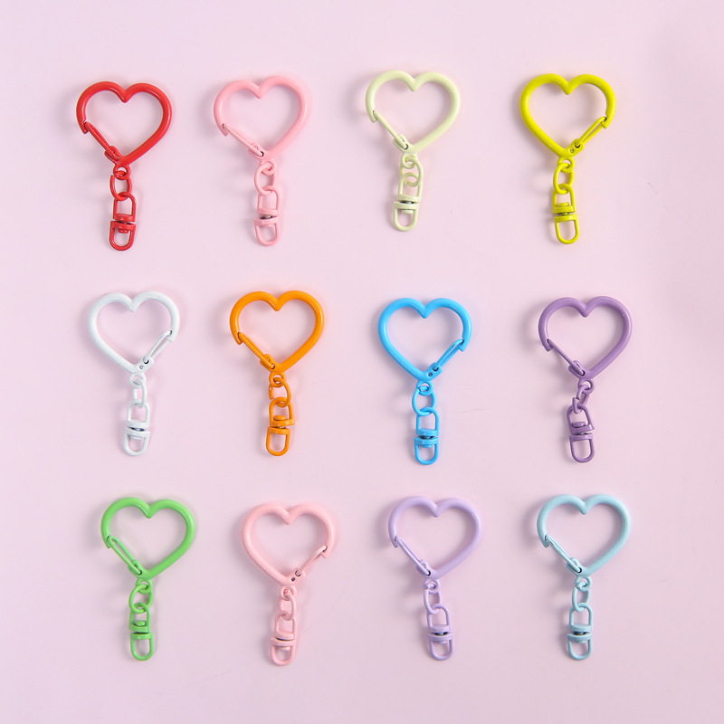 10Pcs Colorful Zinc Alloy Hear - Jewelry Making Jump Rings ulasan dan harga