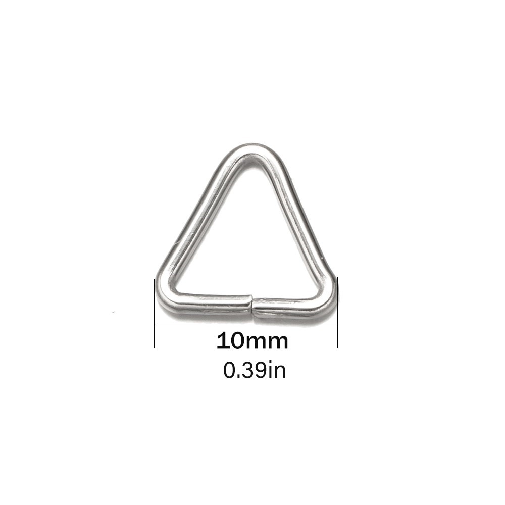 100pcs Stainless Steel Open Tr - Jewelry Making Jump Rings ulasan dan harga