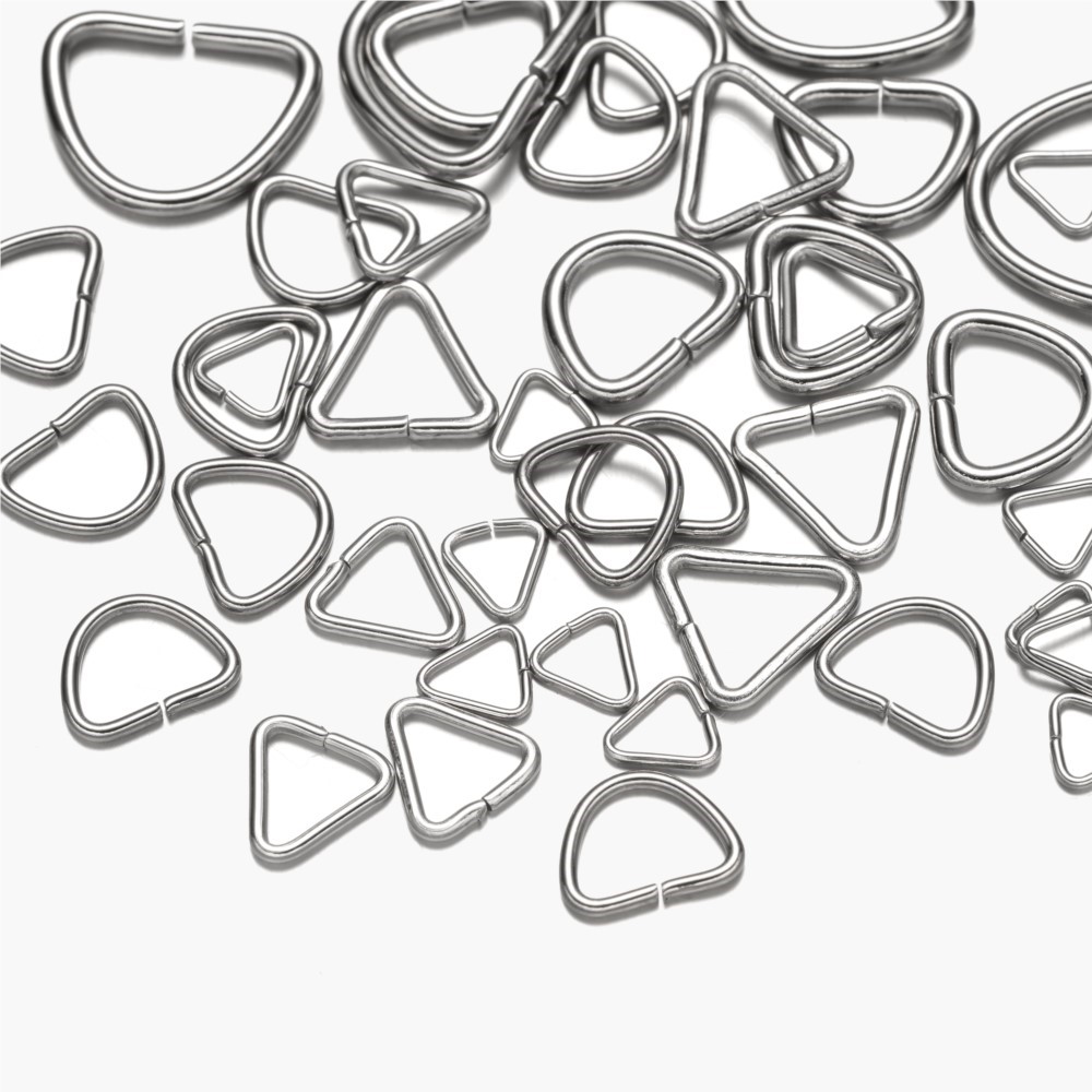 100pcs Stainless Steel Open Tr - Jewelry Making Jump Rings ulasan dan harga