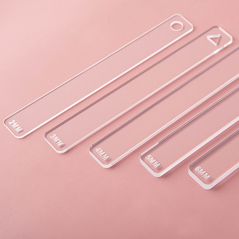 10Pc/Set Clay Ruler Acrylic So - Jewelry Making Guide ulasan dan harga