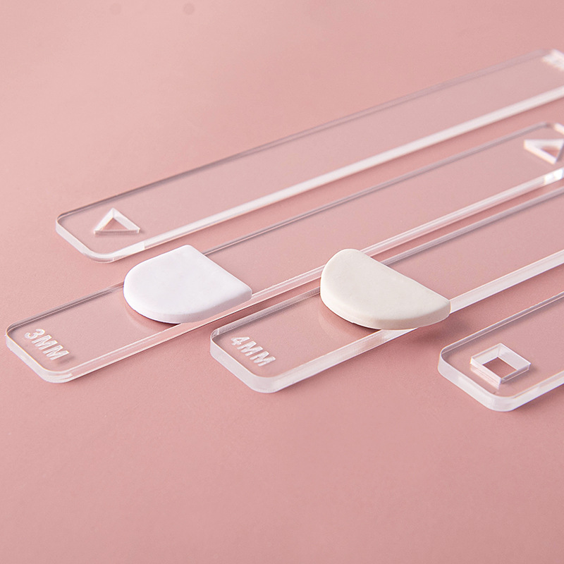 10Pc/Set Clay Ruler Acrylic So - Jewelry Making Guide ulasan dan harga