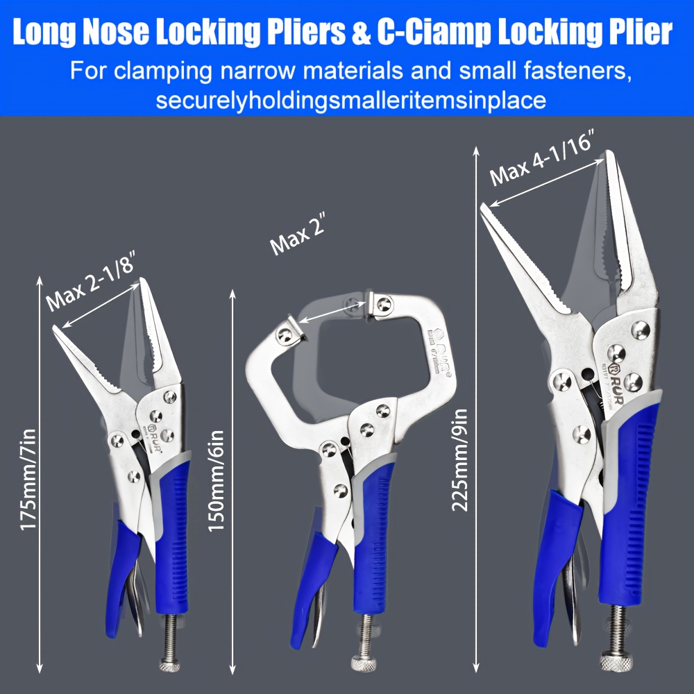 Tools Set 6pcs Locking Pliers  - Jewelry Making Needle Nose Pliers ulasan dan harga