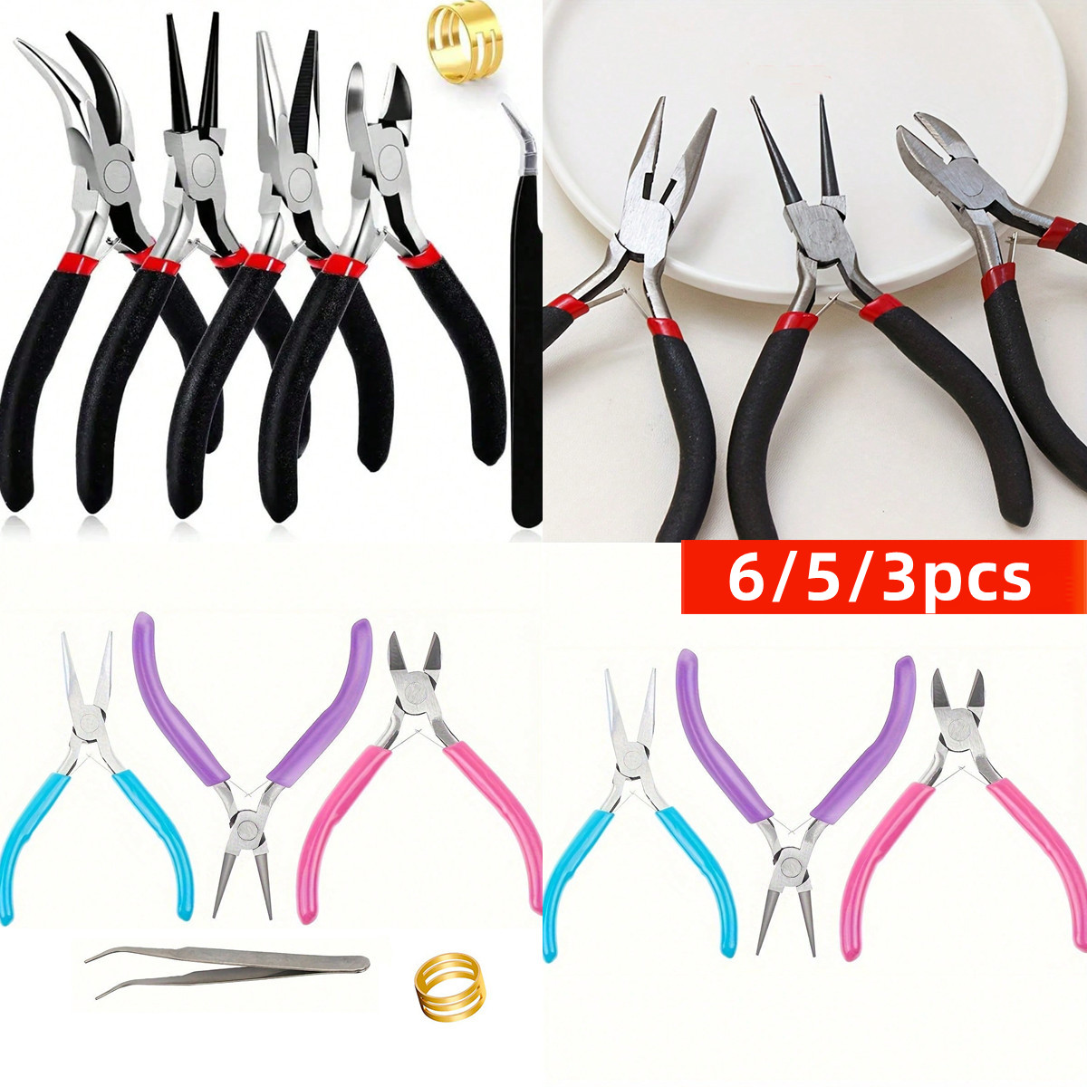 6/5/3pcs Jewelry Making Tools  - Jewelry Making Needle Nose Pliers ulasan dan harga