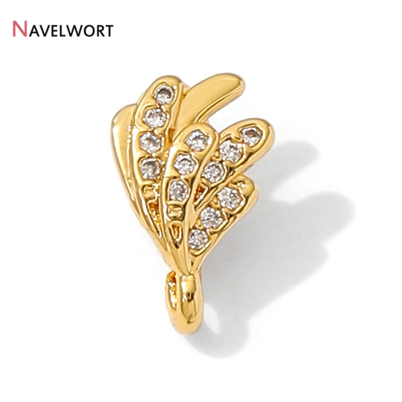 18K Gold Plated Brass With Zir - Jewelry Making Brass ulasan dan harga