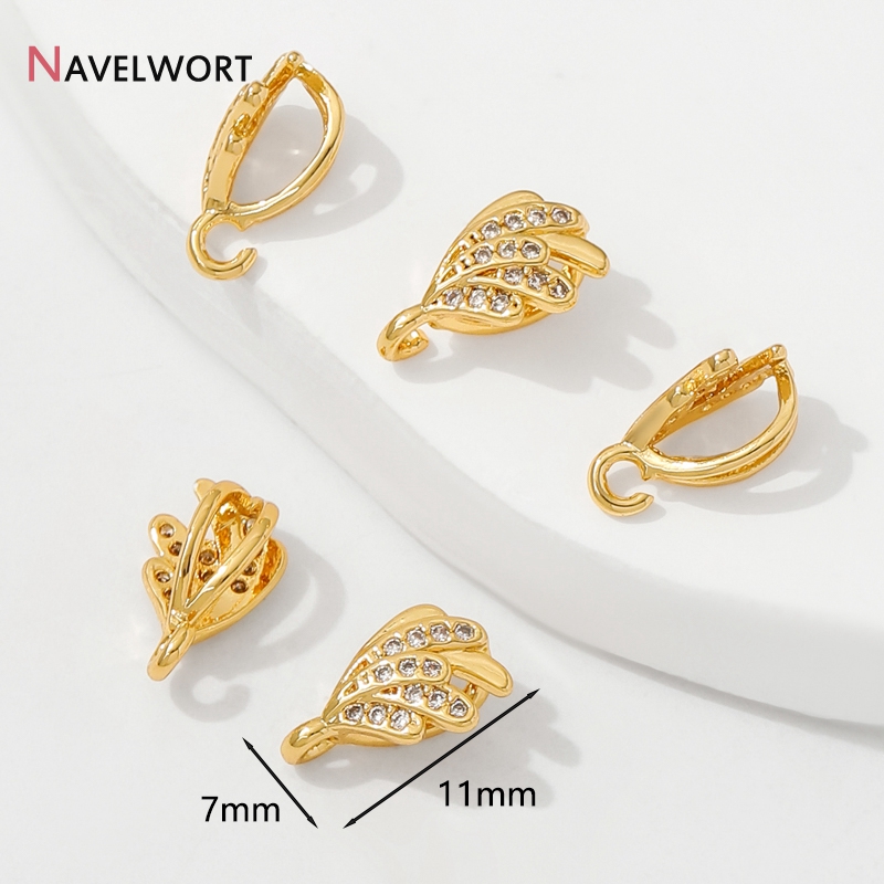 18K Gold Plated Brass With Zir - Jewelry Making Brass ulasan dan harga