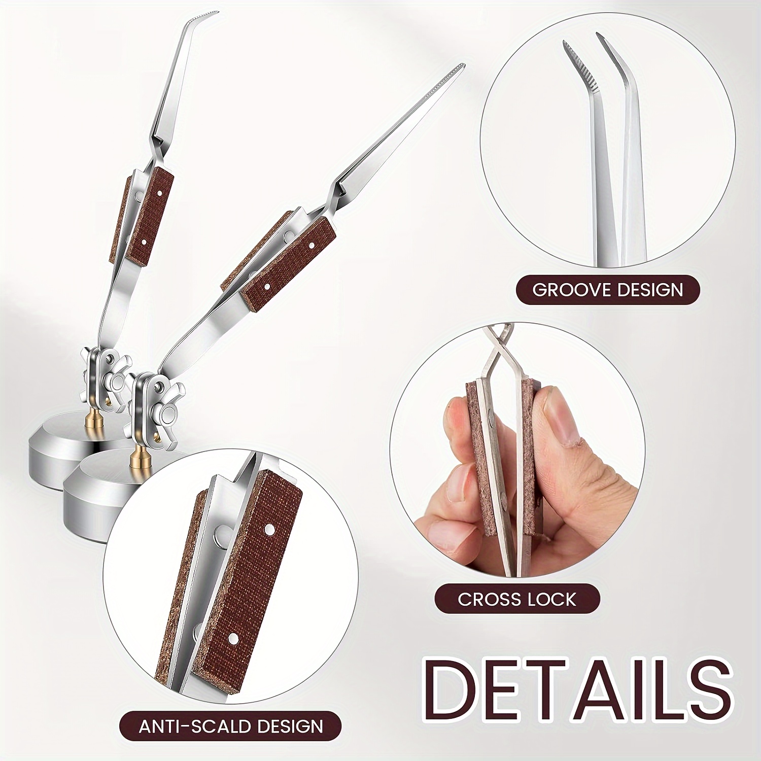 Third Hand Soldering Tweezers  - Jewelry Making Needle Nose Pliers ulasan dan harga