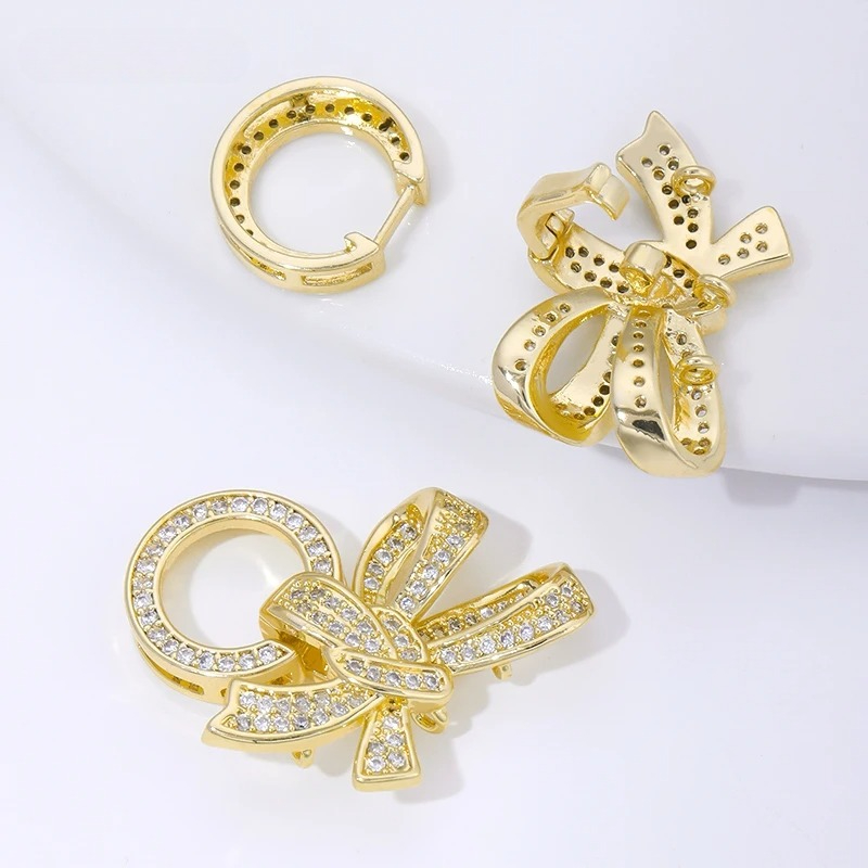 18K Gold Plated Pearl Clasps C - Jewelry Making Items ulasan dan harga