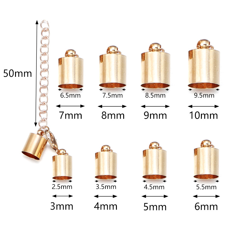 10Sets Leather Cord End Caps W - Jewelry Making Brass ulasan dan harga