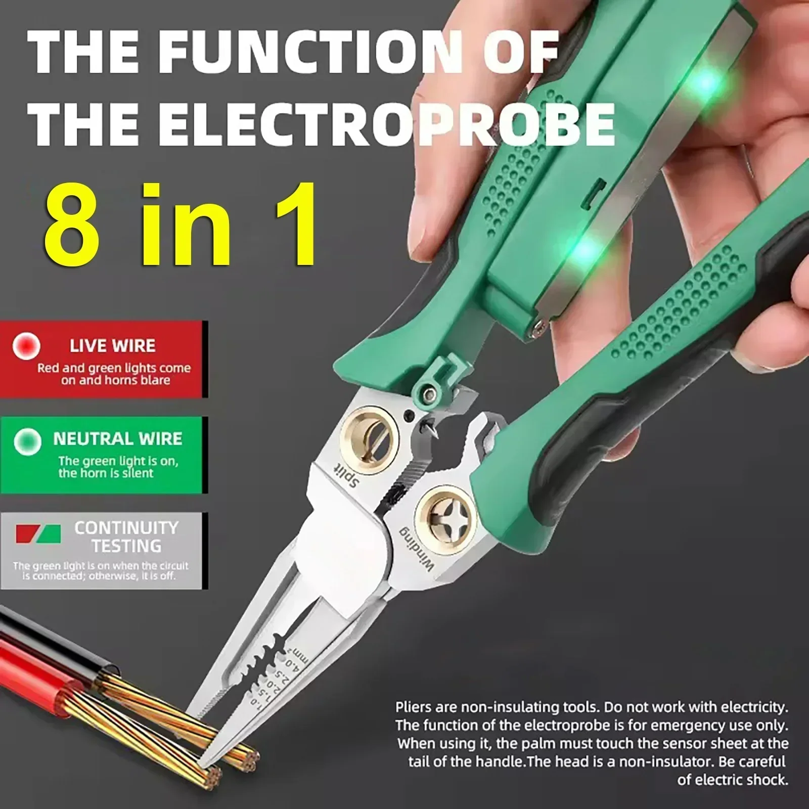 8 in 1 Stainless Steel Wire St - Jewelry Making Needle Nose Pliers ulasan dan harga