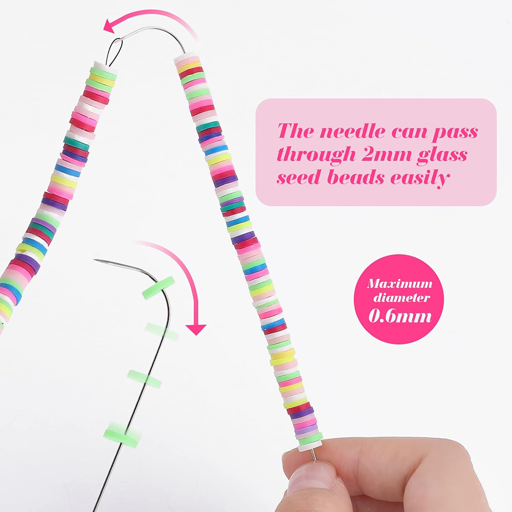 4Pcs Big Eye Beading Needles S - Jewelry Making Machine ulasan dan harga
