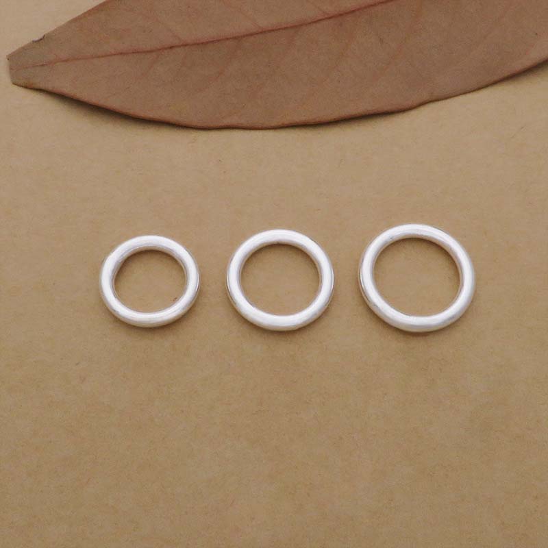 10pcs Genuine Real Pure Solid  - Jewelry Making Jump Rings ulasan dan harga