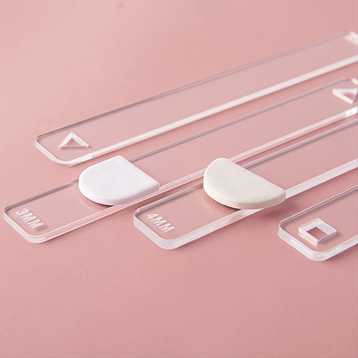 A20I 10Pc/Set Clay Ruler Acryl - Jewelry Making Guide ulasan dan harga