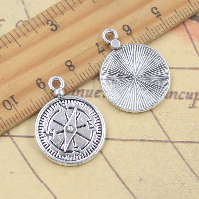 10pcs Charms Compass Guide 27x - Jewelry Making Guide ulasan dan harga