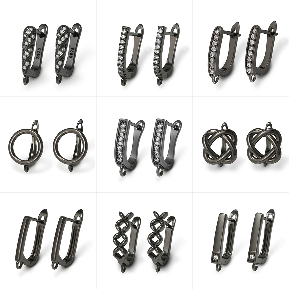 YANASI 1 Pair Gun Black  Brass - Jewelry Making Brass ulasan dan harga