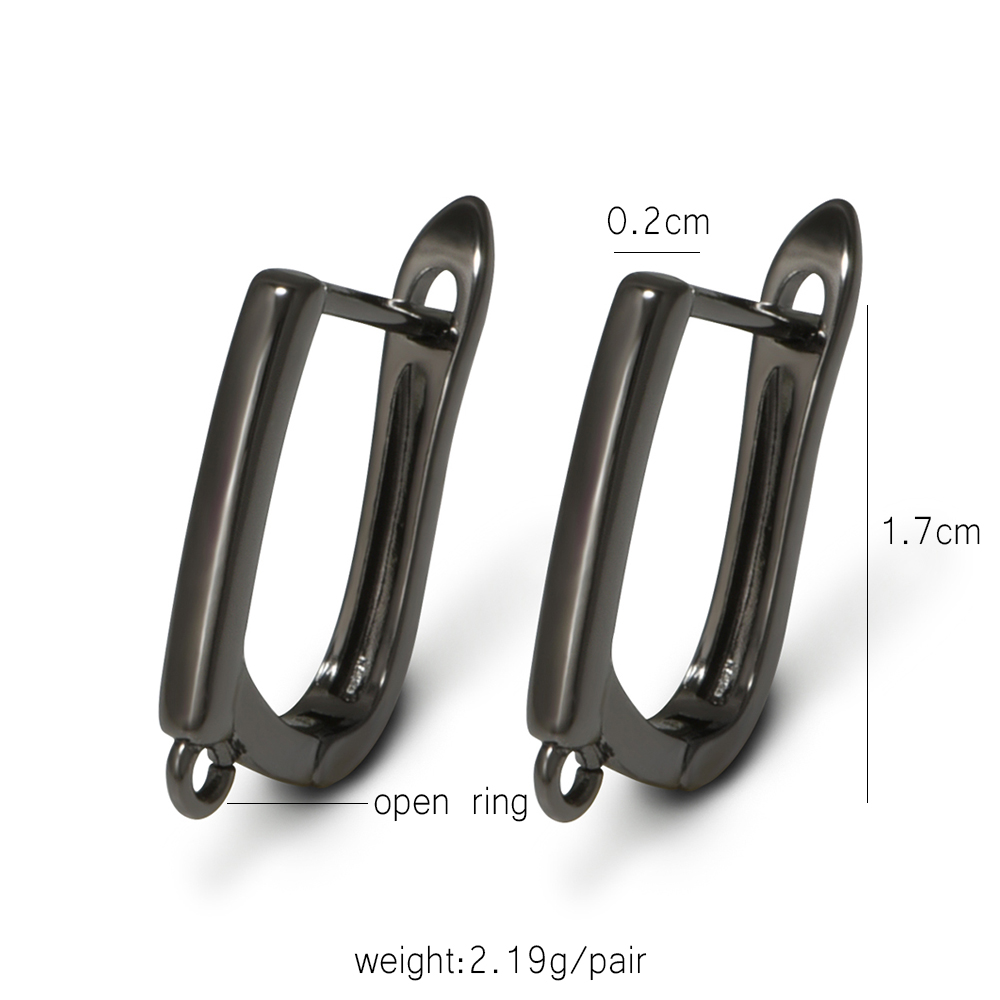 YANASI 1 Pair Gun Black  Brass - Jewelry Making Brass ulasan dan harga