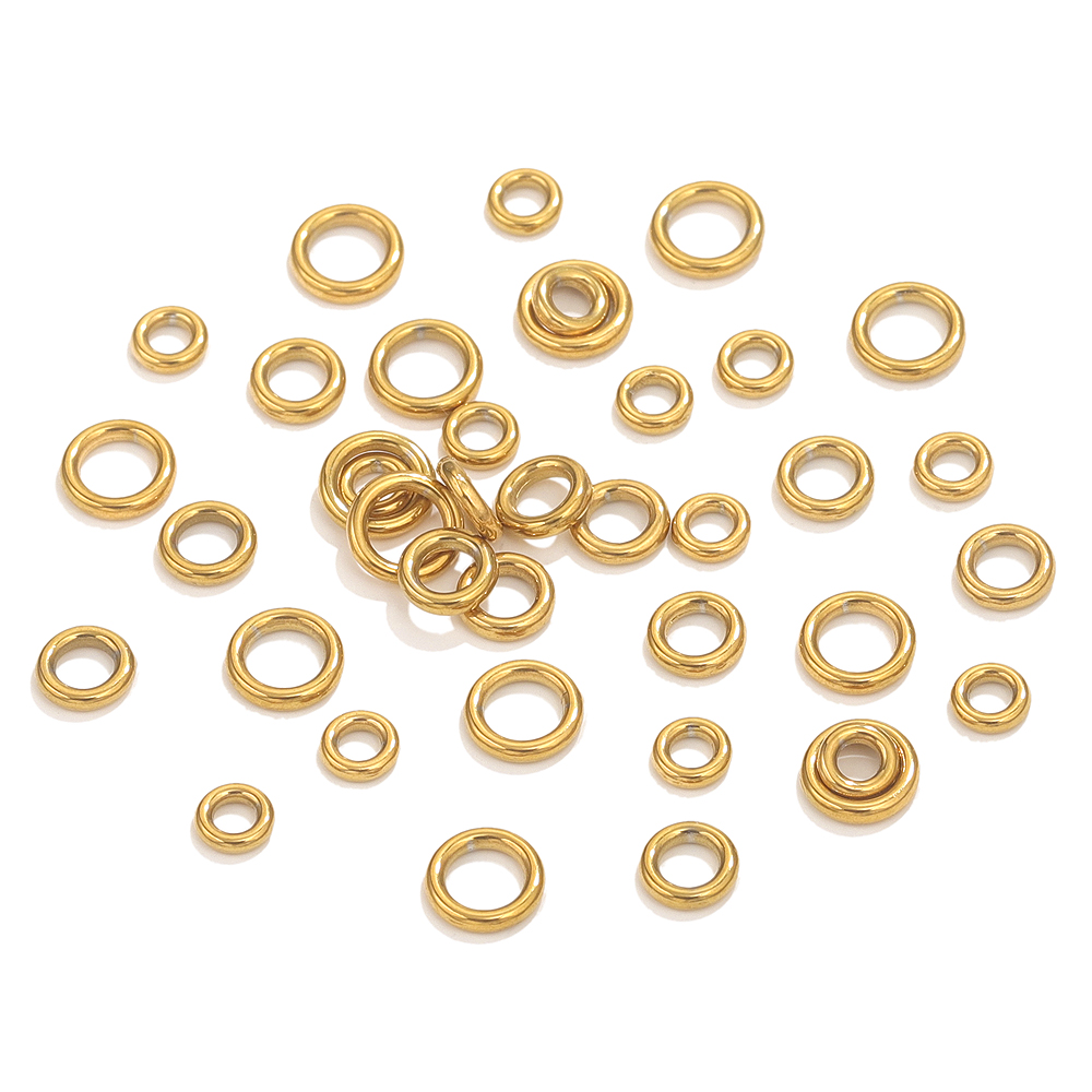 50pcs Stainless Steel O Ring G - Jewelry Making Jump Rings ulasan dan harga