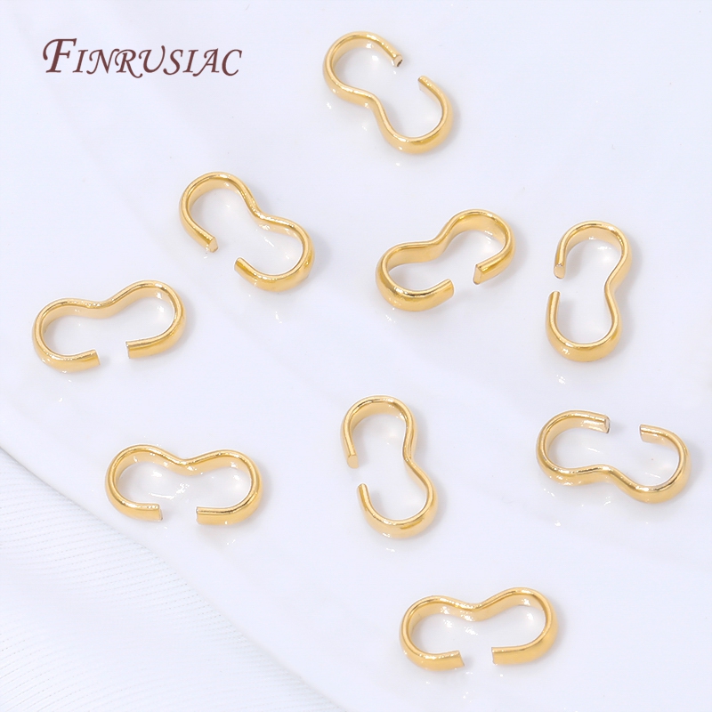 18K Gold Plated Open S Hook Cl - Jewelry Making Jump Rings ulasan dan harga