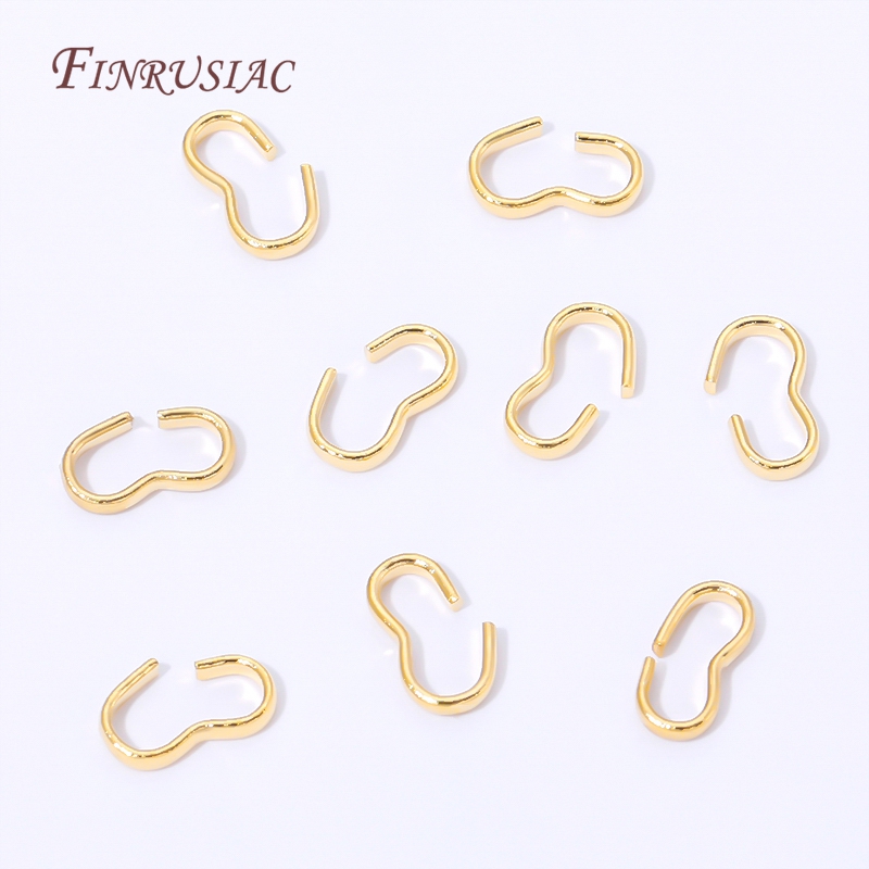 18K Gold Plated Open S Hook Cl - Jewelry Making Jump Rings ulasan dan harga