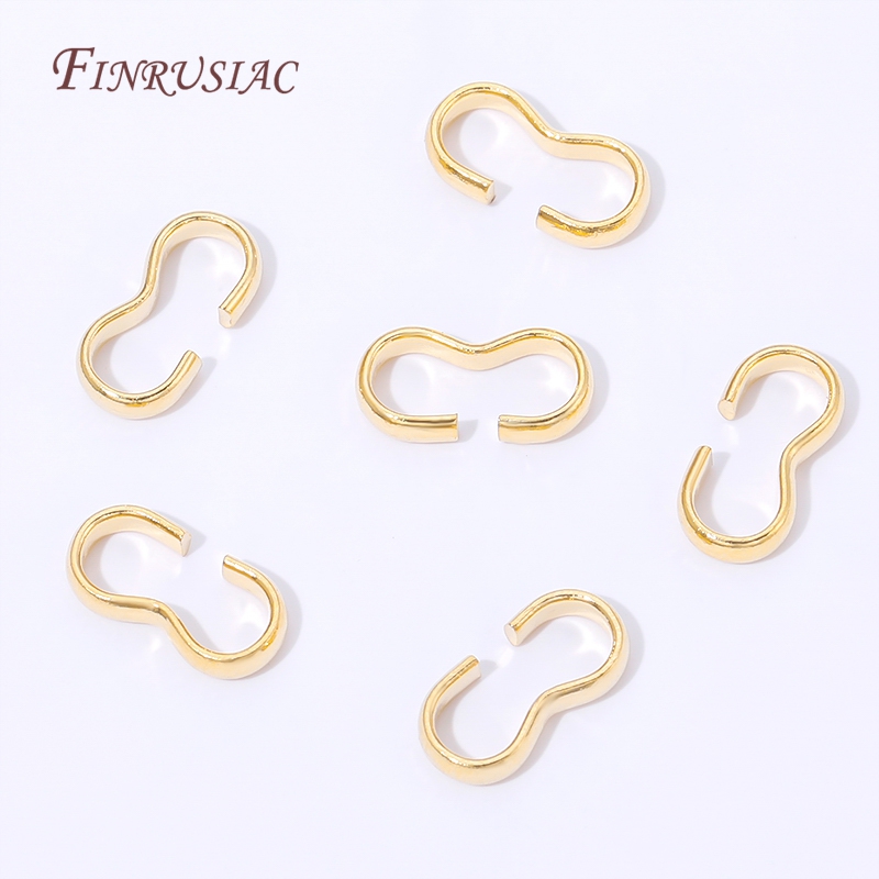 18K Gold Plated Open S Hook Cl - Jewelry Making Jump Rings ulasan dan harga