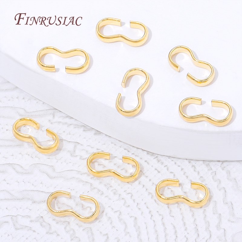 18K Gold Plated Open S Hook Cl - Jewelry Making Jump Rings ulasan dan harga