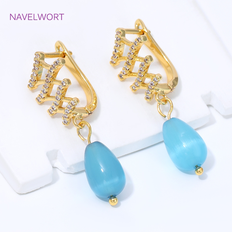 18K Gold Plated Fan Shape Flow - Jewelry Making Items ulasan dan harga