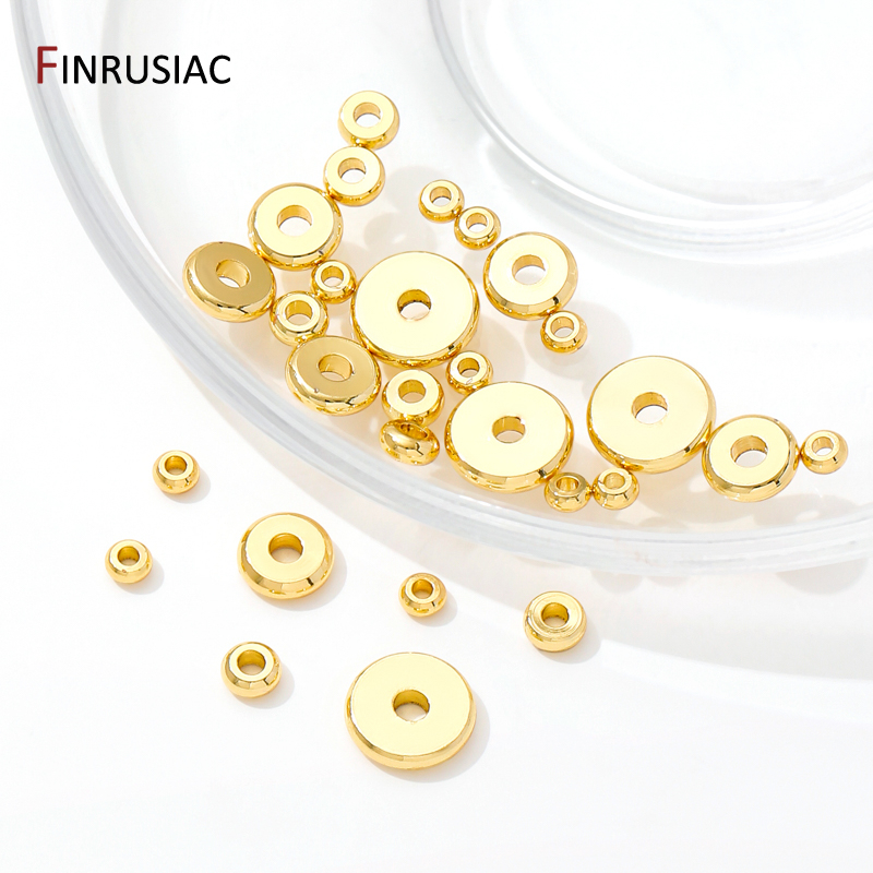 18K Gold Plated Brass Flat Spa - Jewelry Making Items ulasan dan harga