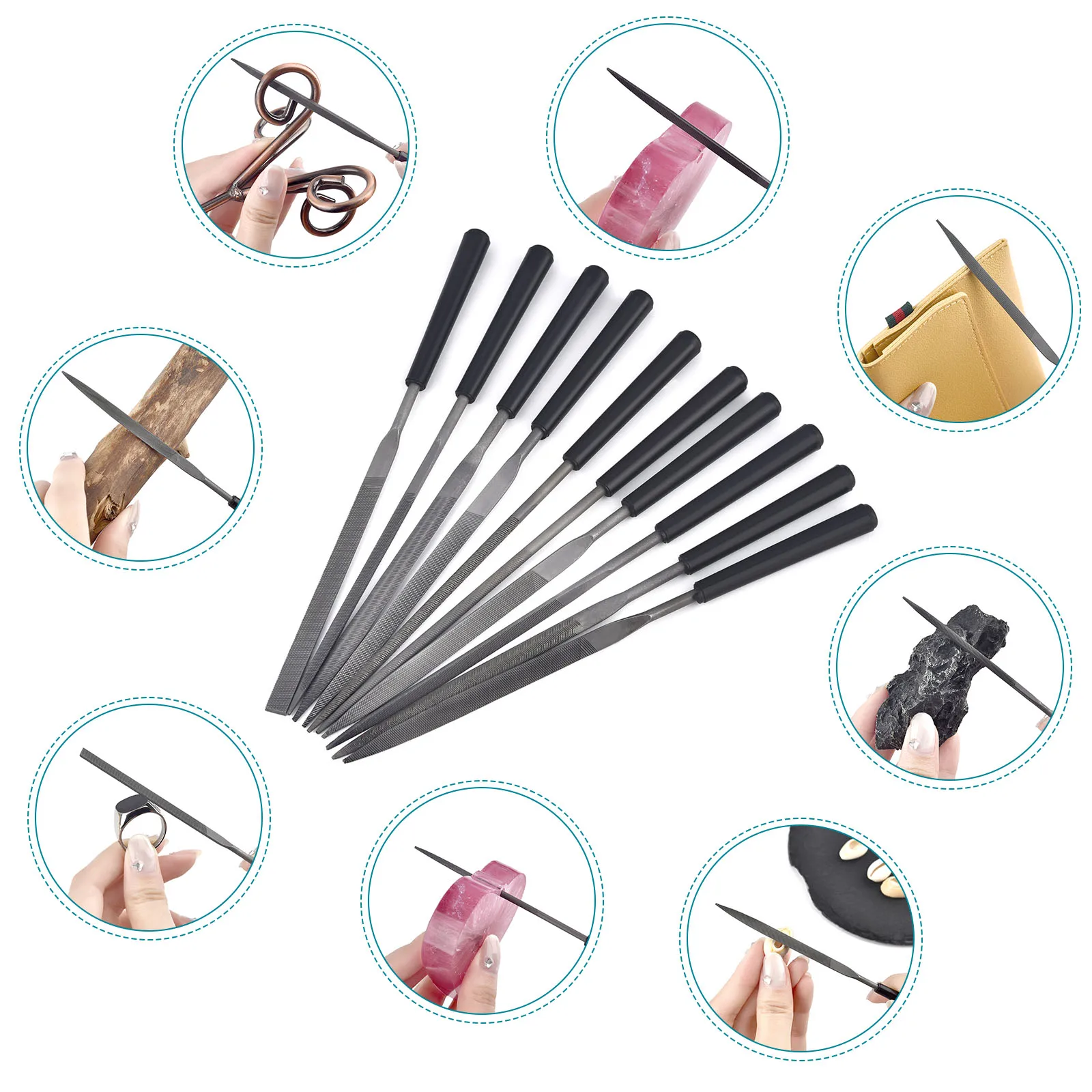 3/5/10pcs Needle File Set Meta - Jewelry Making Machine ulasan dan harga