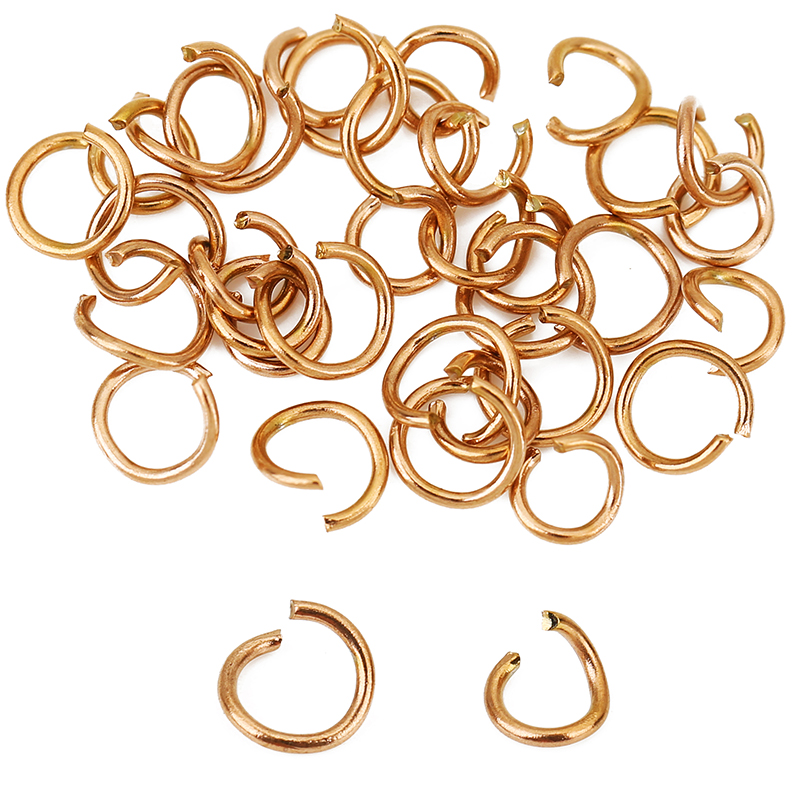 100pcs Rose Gold Plated Stainl - Jewelry Making Jump Rings ulasan dan harga