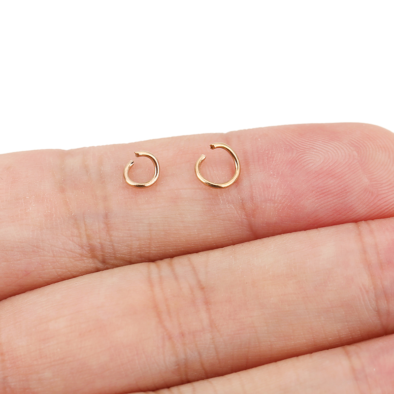 100pcs Rose Gold Plated Stainl - Jewelry Making Jump Rings ulasan dan harga