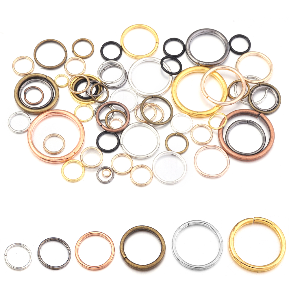 50-200Pcs/Lot 3-20mm Single Lo - Jewelry Making Jump Rings ulasan dan harga