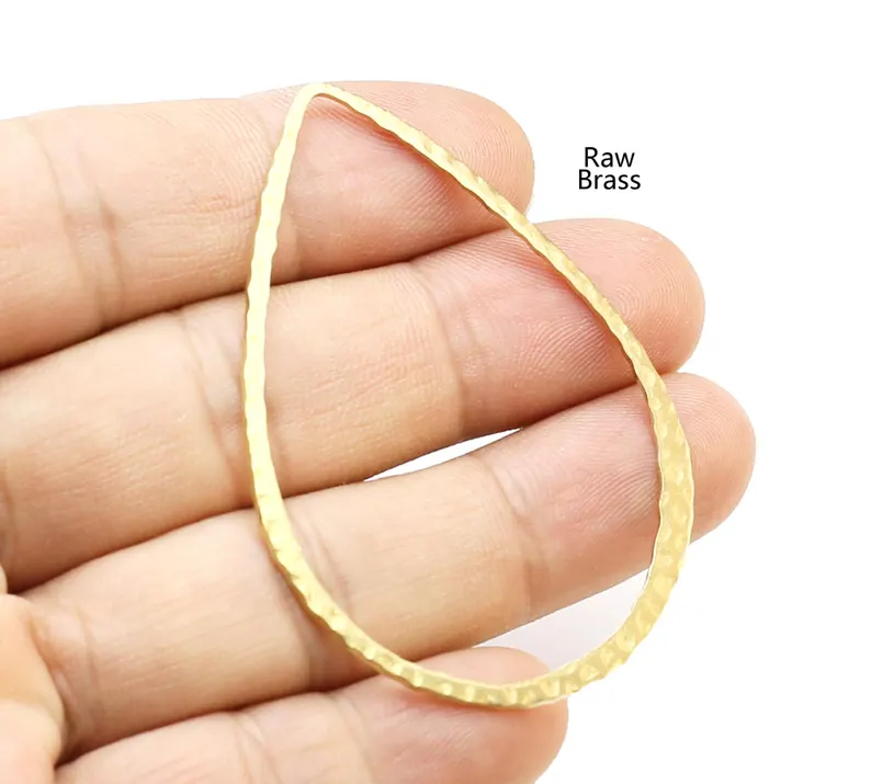 10pcs Hammered Teardrop Charm, - Jewelry Making Hammer ulasan dan harga