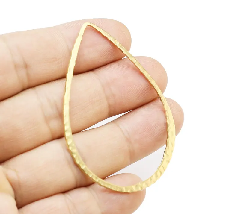 10pcs Hammered Teardrop Charm, - Jewelry Making Hammer ulasan dan harga