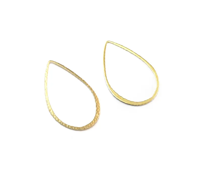 10pcs Hammered Teardrop Charm, - Jewelry Making Hammer ulasan dan harga