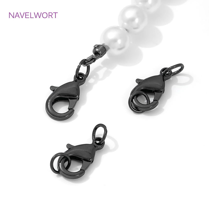 Black Color Brass Lobster Clas - Jewelry Making Brass ulasan dan harga